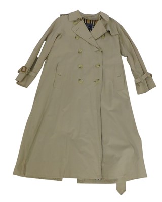 Lot 457 - A Burberrys beige Mackintosh, size unknown,...