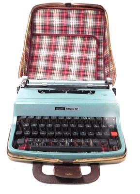 Lot 891 - An Olivetti Arabic script keyboard typewriter,...