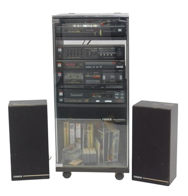 Lot 592 - A Fisher sound system, to include stereo...
