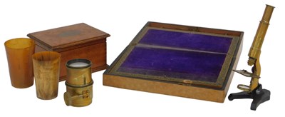 Lot 486 - A Victorian painted pine writing slope, with...