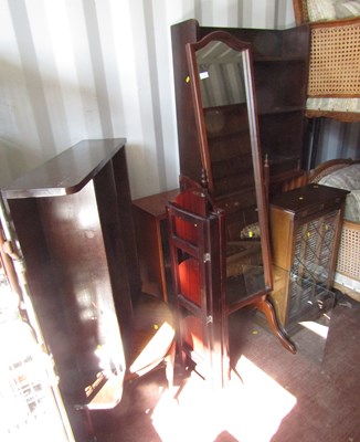Lot 1126 - A CD display cabinet, with three shelves for...