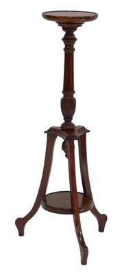 Lot 669 - A mahogany jardiniere stand, with a dished...
