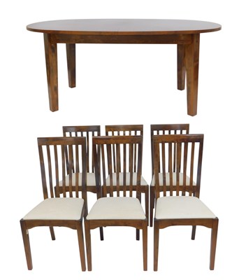 Lot 698 - A Laura Ashley hardwood extending dining table,...