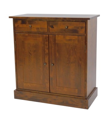 Lot 704 - A Laura Ashley hardwood side cabinet, the...