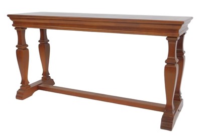 Lot 708 - A contemporary hardwood side table, the...