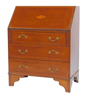 Lot 719 - An Edwardian mahogany and inlaid Sheraton...