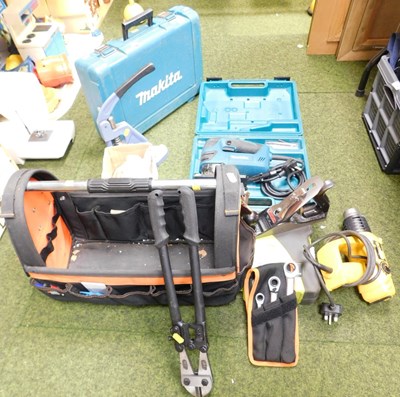 Lot 2253 - A Malita cordless drill, a jigsaw, both cased,...