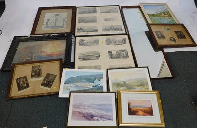 Lot 2068 - Two sets of original framed early 20thC...