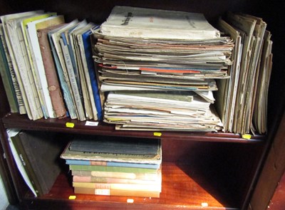 Lot 2043 - Books and sheet music. (2 shelves)