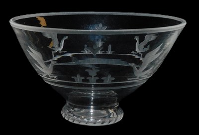 Lot 62 - An Orrefors miniature glass bowl, circa 1920s,...