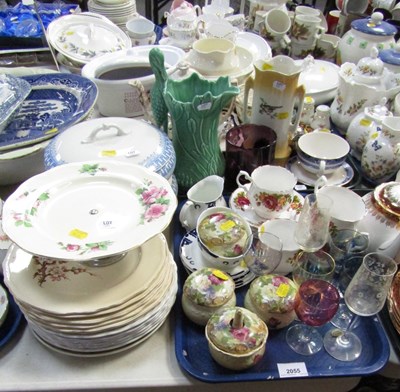 Lot 2055 - Glassware and ceramics, glassware to include...