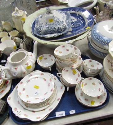 Lot 2056 - A florally decorated part tea service by...