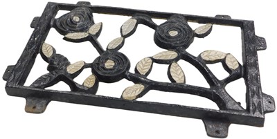 Lot 124 - A late Victorian cast iron panel, with...