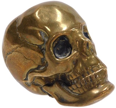 Lot 168 - A Victorian brass vesta case, naturalistically...