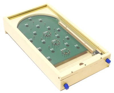 Lot 200 - An early 20thC Chad Valley Bagatelle game, boxed.