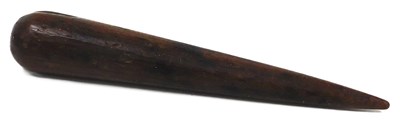 Lot 218 - An early 19thC wooden marlin spike, or sail...