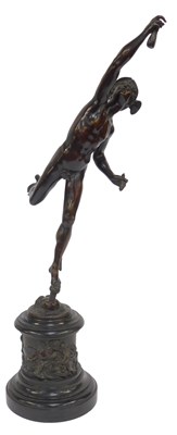 Lot 438 - After Giambologna. A 19thC bronze figure of...