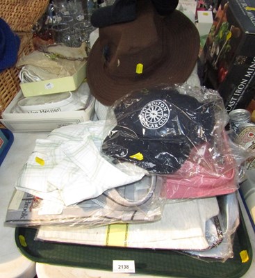 Lot 2138 - Clothing, including shirts, jumpers and hats....