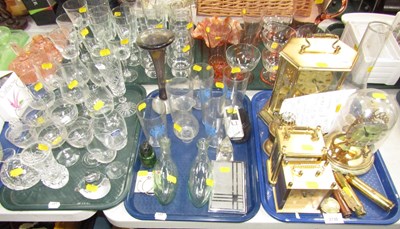 Lot 2130 - Brassware, including shell cases, clocks, etc,...