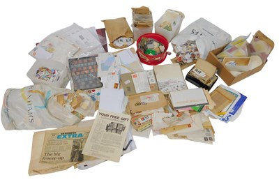 Lot 524 - A collection of various loose postage stamps...