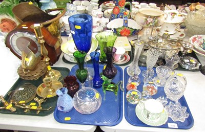 Lot 2132 - Metalware, glassware and ceramics, including...