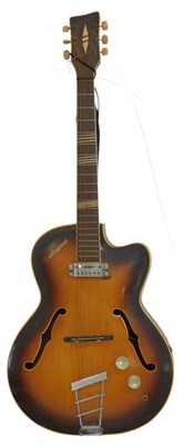 Lot 535 - A New England acoustic electric guitar, with...