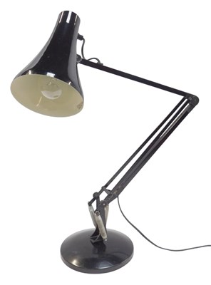 Lot 613 - A black Anglepoise type lamp, 80cm high.
