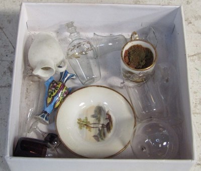 Lot 2235 - Various miniature porcelain and glassware, to...
