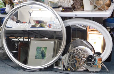 Lot 2250 - A group of wall mirrors, to include a large...