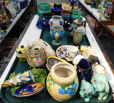 Lot 2259 - A group of Barnstaple and other pottery jugs,...