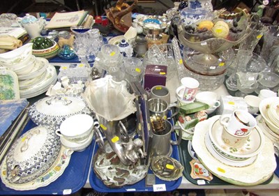 Lot 2145 - Household ceramics, glassware and metalware,...