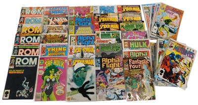 Lot 727 - Marvel comics, titles include Move Over Rom...