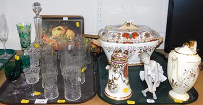Lot 2254 - A group of glassware, including Bohemian...
