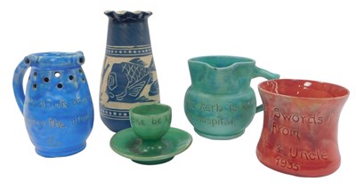Lot 122 - An early 20thC Brannam Barnstaple blue glazed...