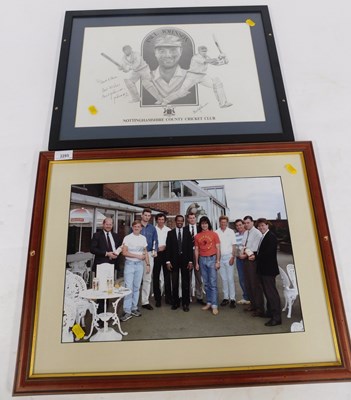 Lot 2285 - Pictures and prints, cricket ephemera...