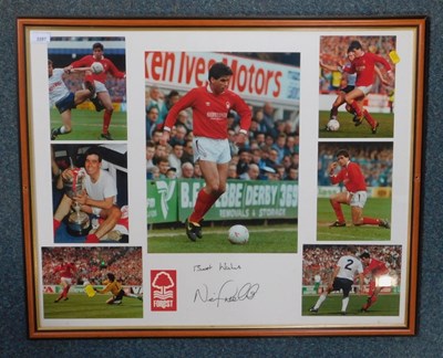 Lot 2287 - A framed and glazed picture of Neil Webb in...