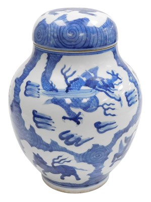 Lot 8 - A 19thC Chinese porcelain blue and white...