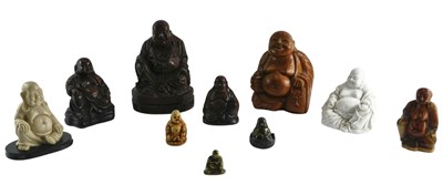 Lot 120 - A collection of mainly resin Pudai figures, a...