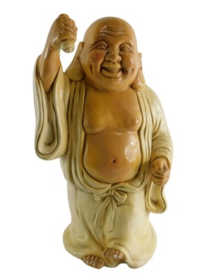 Lot 121 - A large painted chalkware figure of...