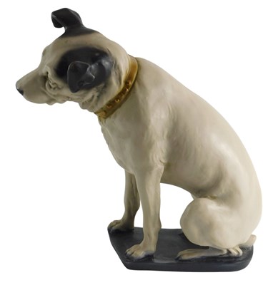 Lot 125 - A painted composition figure of Nipper the HMV...