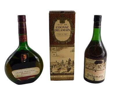 Lot 149 - A bottle of Delamain cognac, and a bottle of...