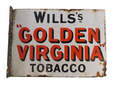 Lot 10 - A vintage Wills Golden Virginia two sided...