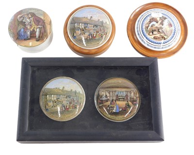 Lot 172 - A collection of pot lids, to include two...