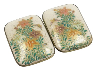 Lot 58 - A Meiji period Japanese silver and Satsuma two...