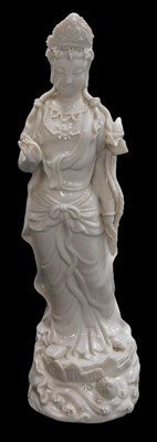 Lot 34 - A 20thC Chinese blanc-de-chine porcelain...