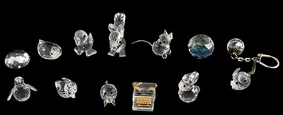 Lot 235 - A small collection of Swarovski crystal...