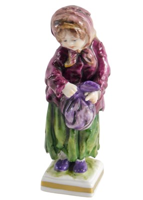 Lot 269 - A Dresden porcelain figure of a young girl,...