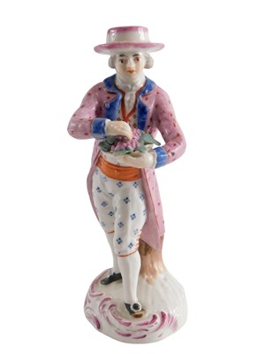 Lot 271 - A 19thC English porcelain figure of a...