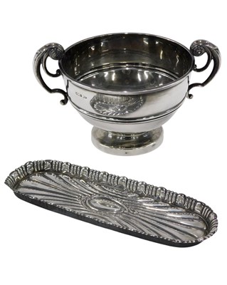 Lot 288 - A Walker and Hall George V silver two handled...