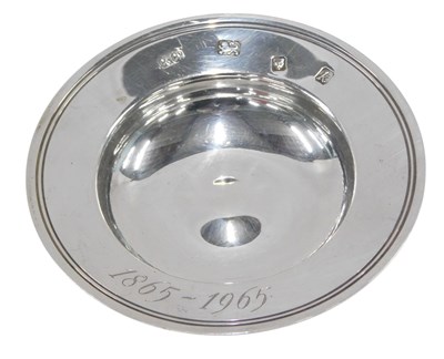 Lot 293 - A small Elizabeth II silver Armada dish,...